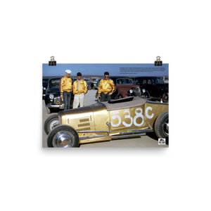 Historic Print #47: Phil Weiand's '27 Ford Roadster at the Lakes (1948)